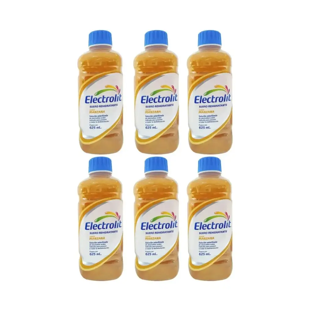 ELECTROLIT DX-5 MANZANA 6 PZS CON 625 ML CU