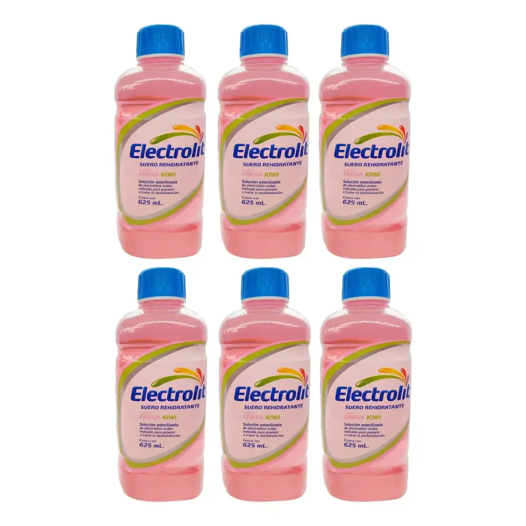 ELECTROLIT FRESA KIWI 6 PZS CON 625 ML CU
