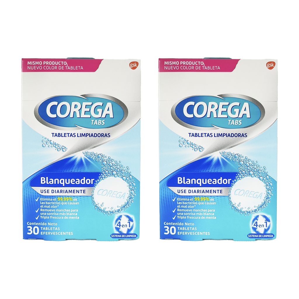 COREGA PACK 2 PZAS TABLETAS BLANQUEADORAS