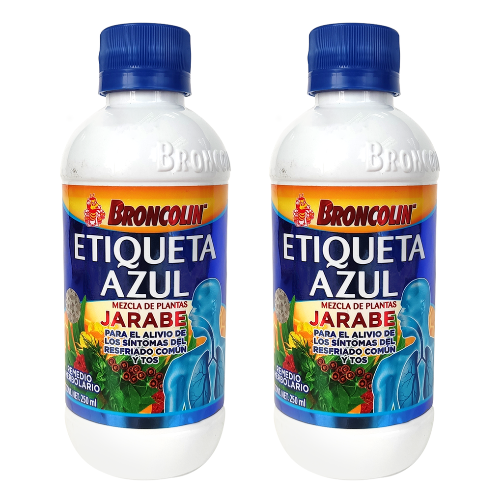 BRONCOLIN ETIQUETA AZUL 2 PZAS DE 250ML