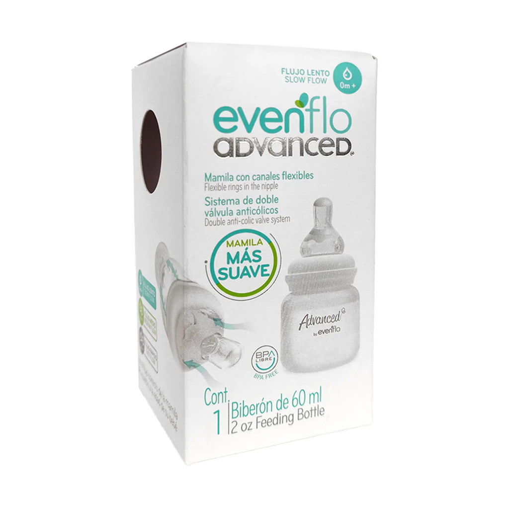 BIBERON EVENFLO ADVANCE 60 ML FLUJO LENTO