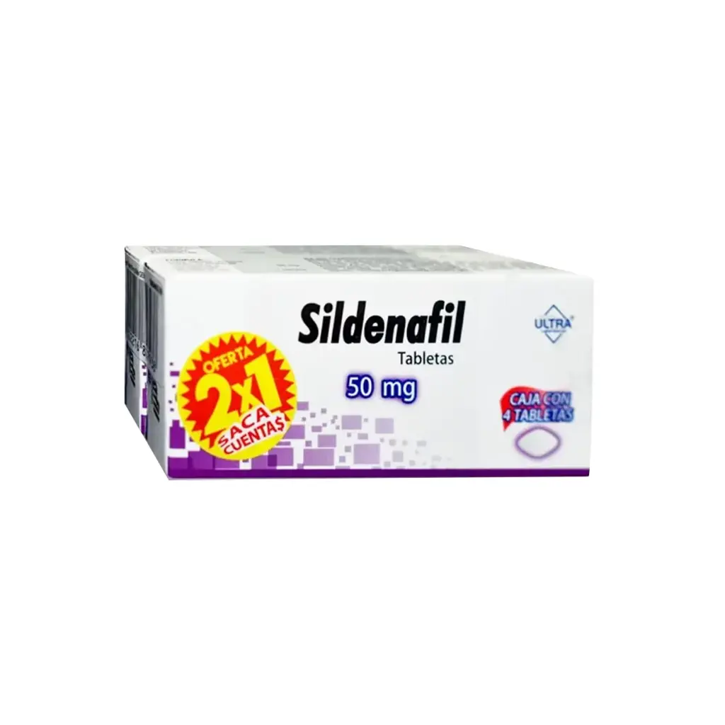 SILDENAFIL 50 MG 2X1 C/4