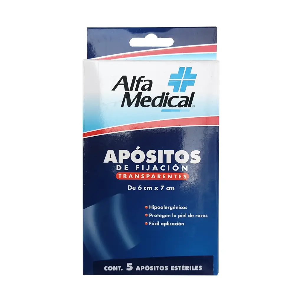 APOSITOS DE FIJACION TRANSP 6CM X 7CM