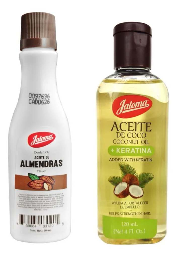 KIT ACEITE DE ALMENDRAS + ACEITE DE COCO JALOMA