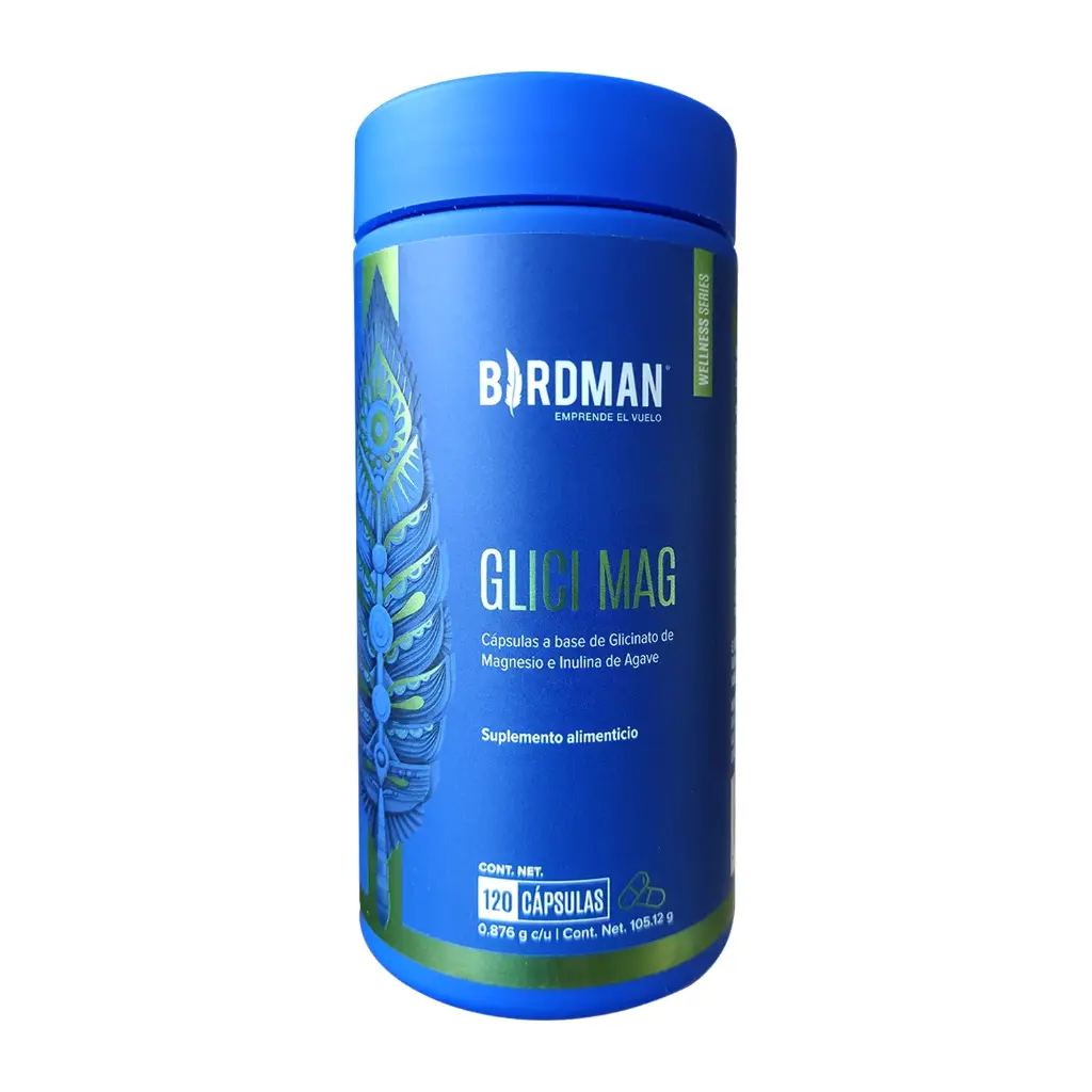 GLICINATO DE MAGNESIO BIRDMAN 120 Cápsulas