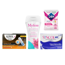 KIT TAMPON KOTEX + SHAMPOO INTIMO MYFEM + SYNCOL + TOALLAS HUMEDAS SABA 