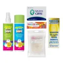 KIT KID LIMPIECITO, PASTA FLUOXYTIL,  SPRAY Y SHAMPOO ANTIPIOJOS SURE REPEL+ 1 JABON NEUTRO GRISI+1 VOMISIN+1 ESPONJA DE BAÑO.