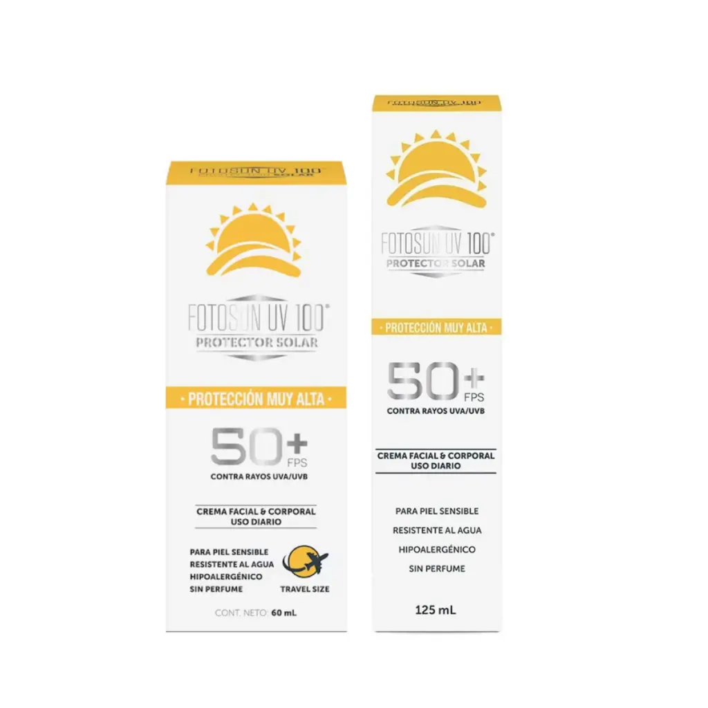 KIT PRTECTOR SOLAR FOTOSUN UV 50 60mL + FOTOSUN UV 50 125mL