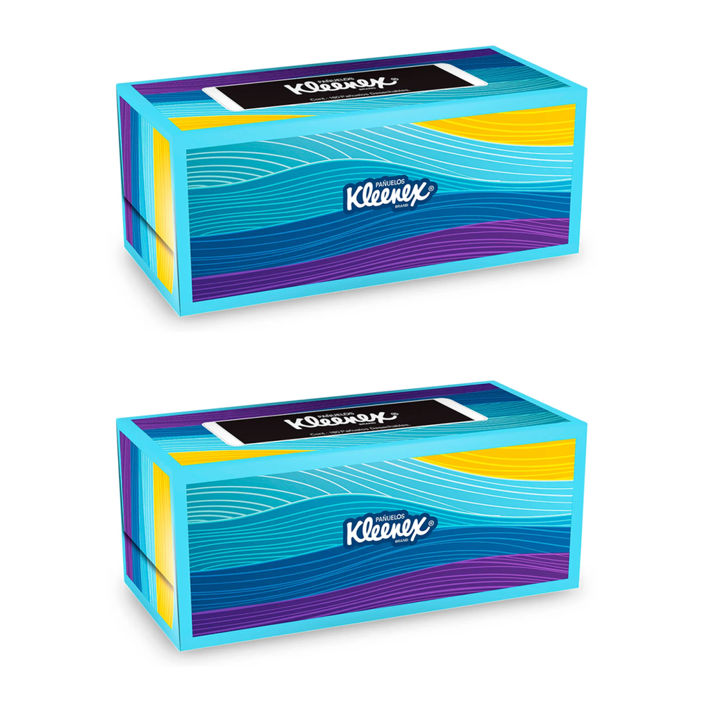 PAÑUELOS KLEENEX 90Pzs PACK 2 Cajas