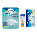 Pañales Para Adultos Tena Slip Comfort Talla G x10 unidades + Toallas Húmedas Tena Proskin Extra Grande 40 Piezas + Crema De Zinc Tena