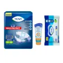 PAÑALES ADULTOS TENA SLIP MAXI PROTECT TALLA G 10 pzas + TOALLAS HÚMEDAS TENA XG 40 pzas + CREMA ZINC TENA
