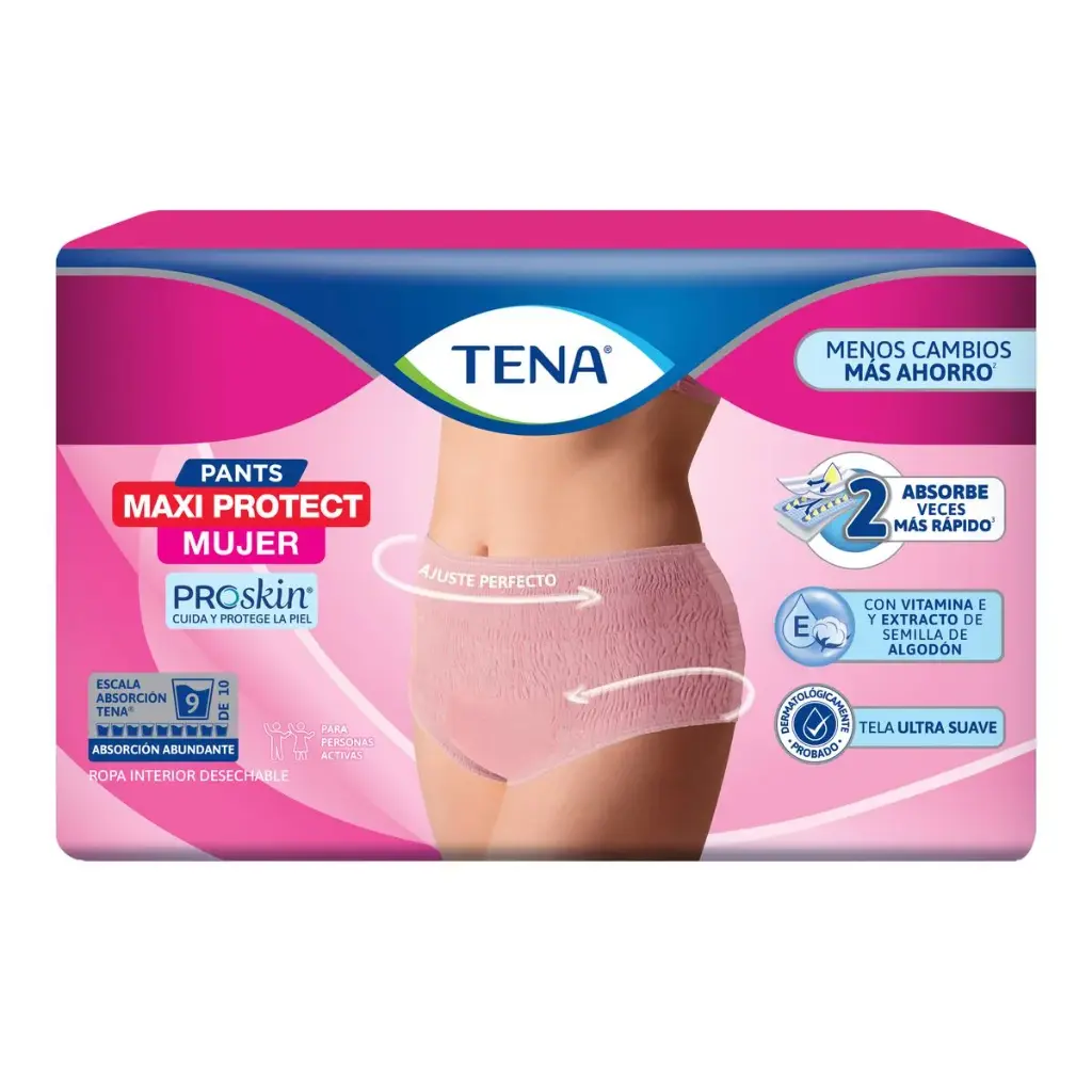 TENA PANTS MAXI PROTEC MUJER CH/M