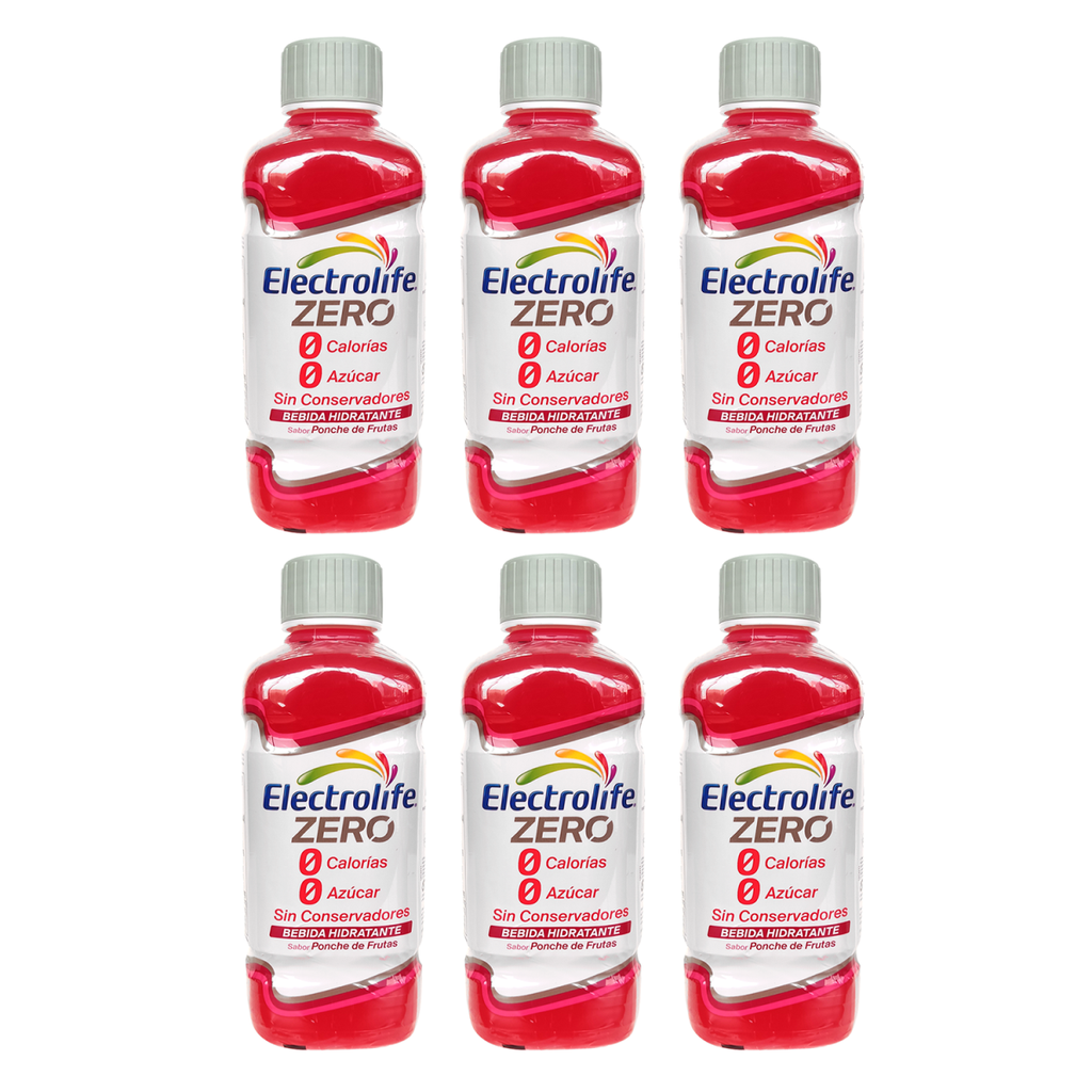 Electrolife Ponche de Frutas Zero Pack 6 