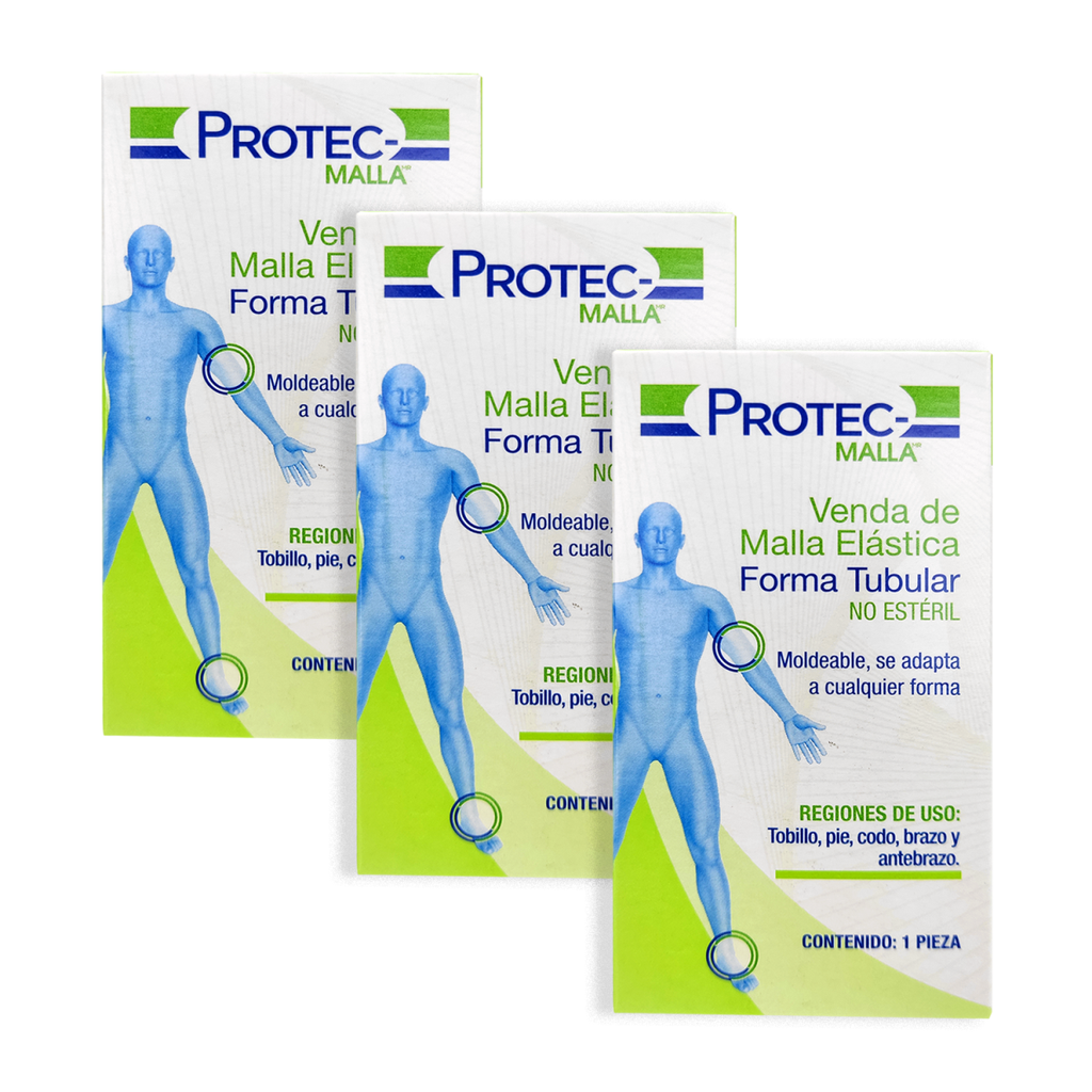 VENDA MALLA TUBULAR C2 2 M PROTECT PACK 3 PZAS