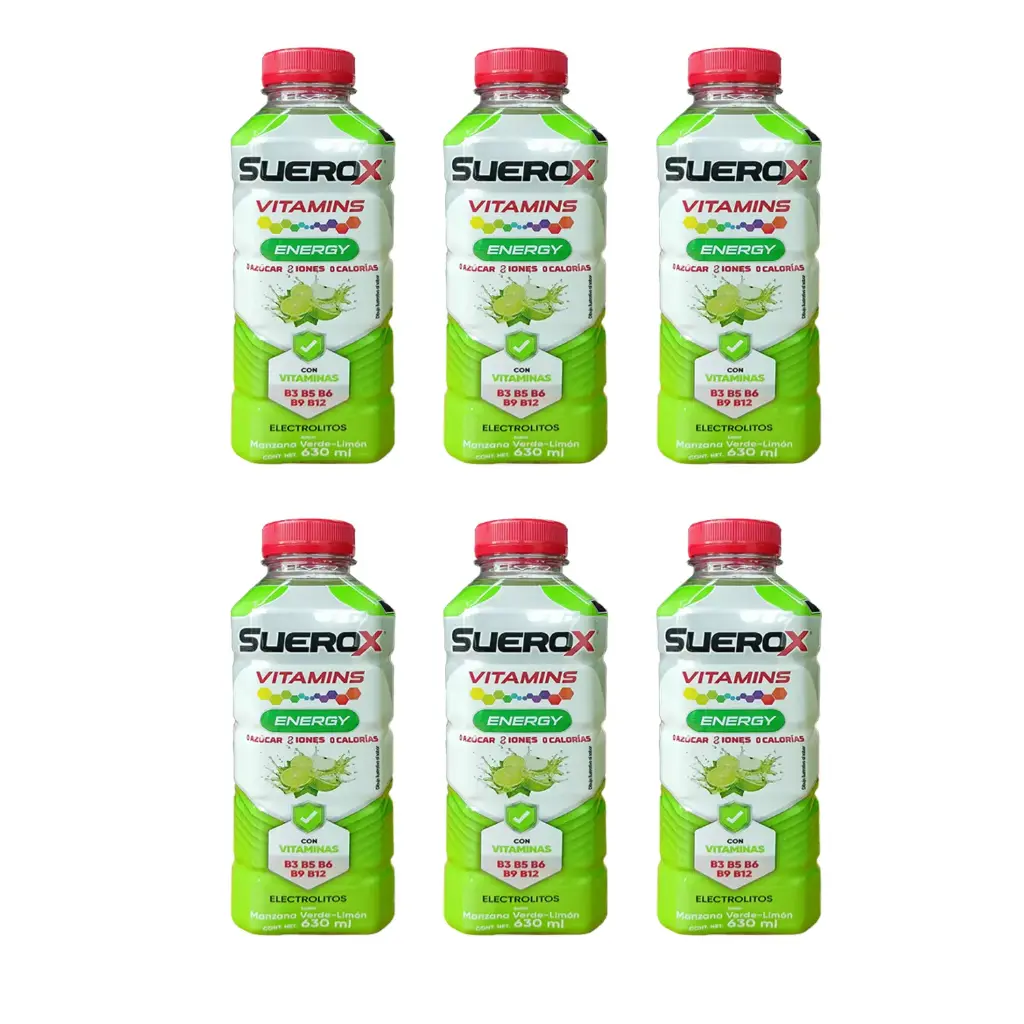 SUEROX VITAMINS MANZANA VERDE 6 PZAS 630 C/U