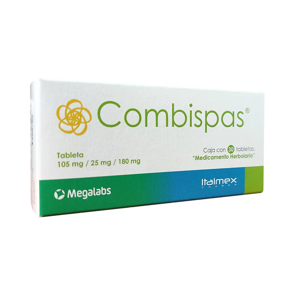 COMBISPAS 105 mg/25 mg/180 mg 30tab 