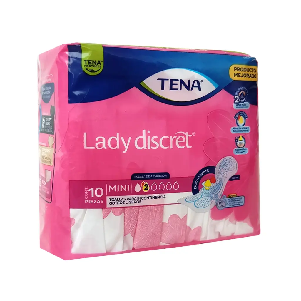 TOALLAS TENA LADY MINI 10pzs