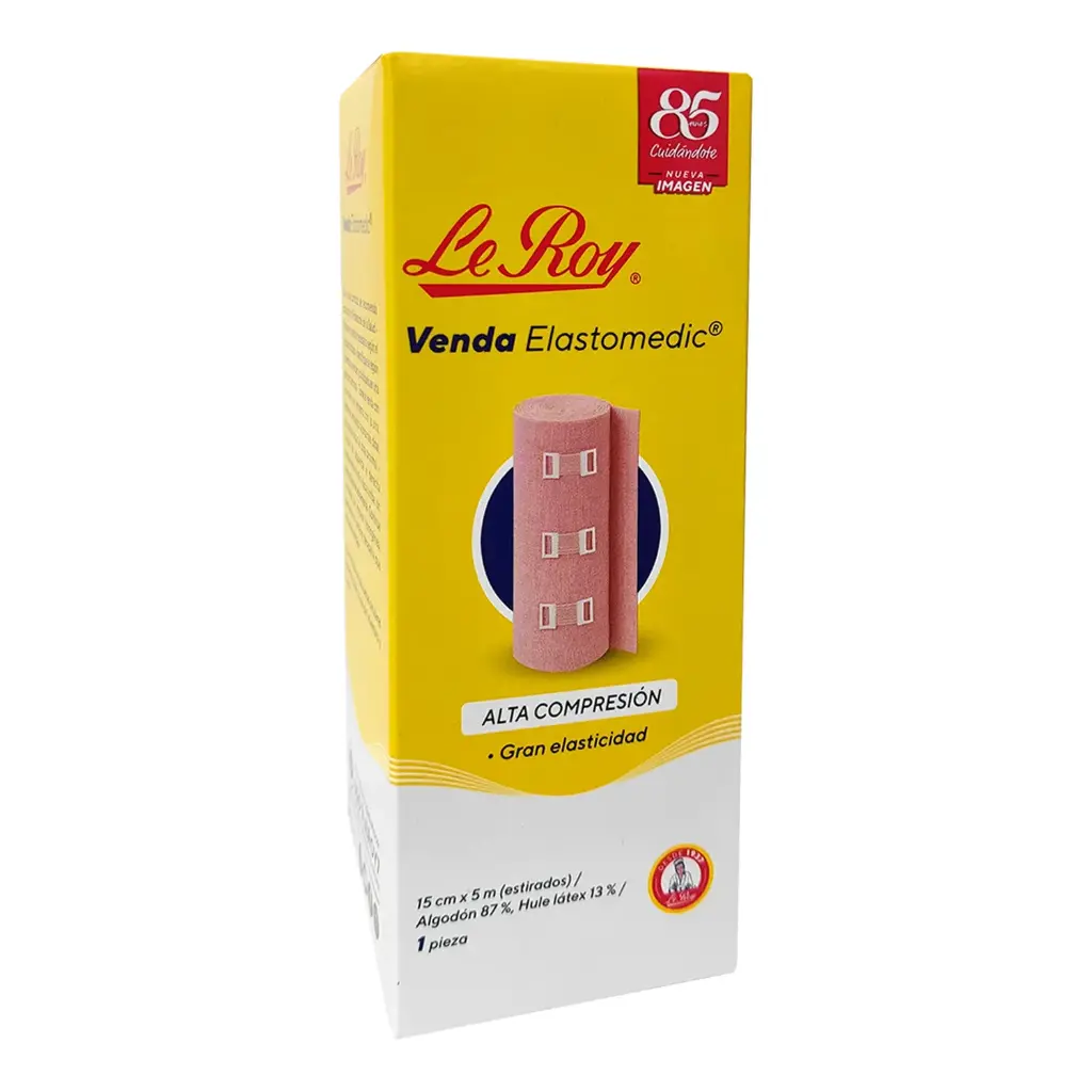VENDA ELASTOMEDIC DE ALTA COMPRESIÓN LE ROY 15cm x 5m 1Pz