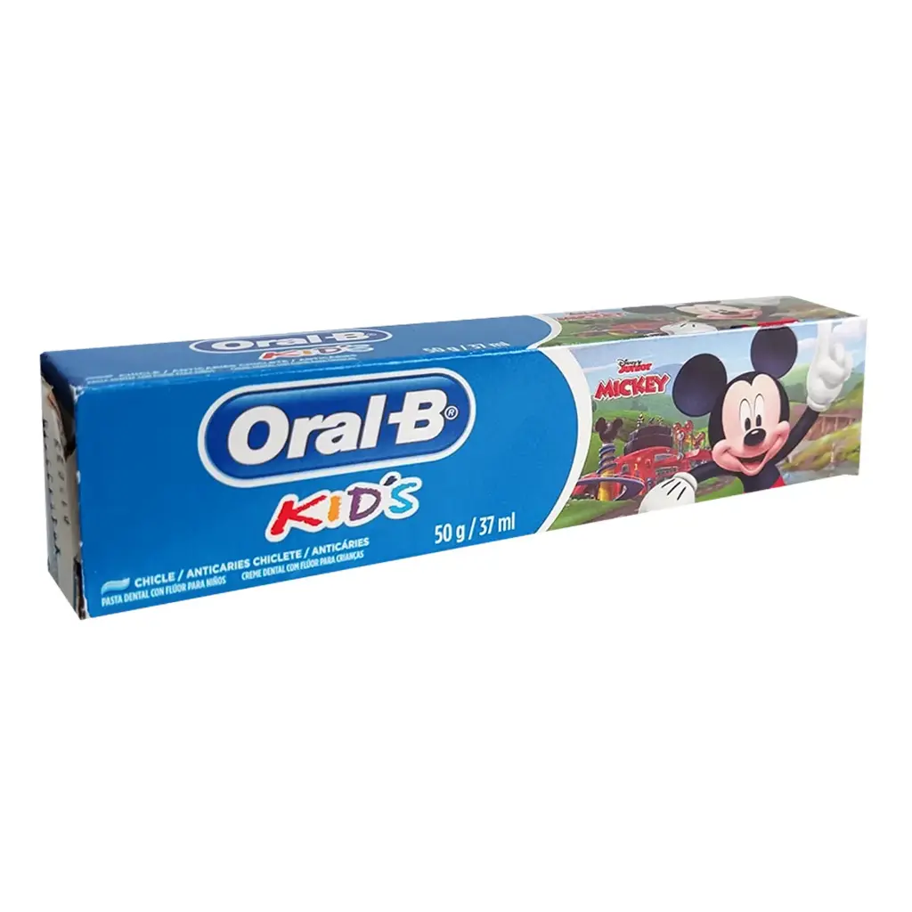 PASTA DENTAL KIDS MICKEY ORAL-B SABOR CHICLE 50 GR 