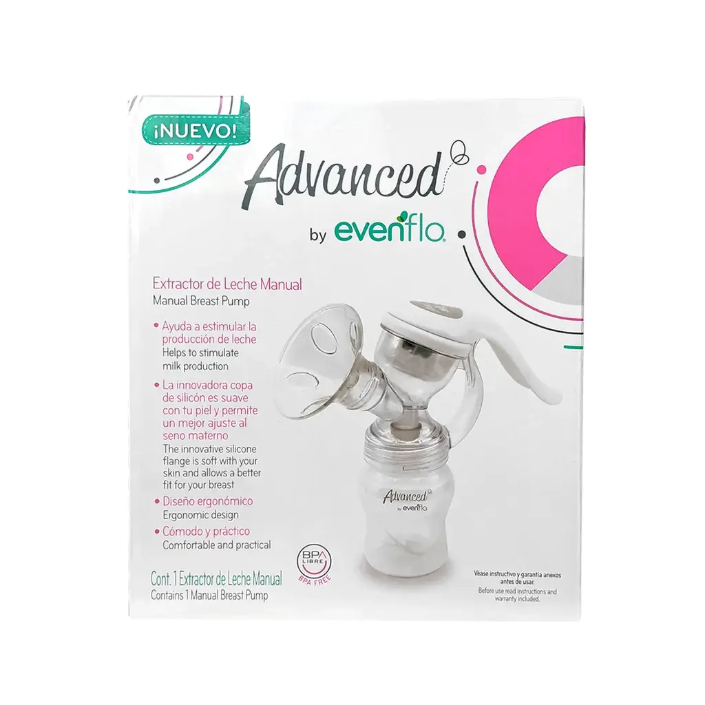 EXTRACTOR DE LECHE MANUAL EVENFLO 