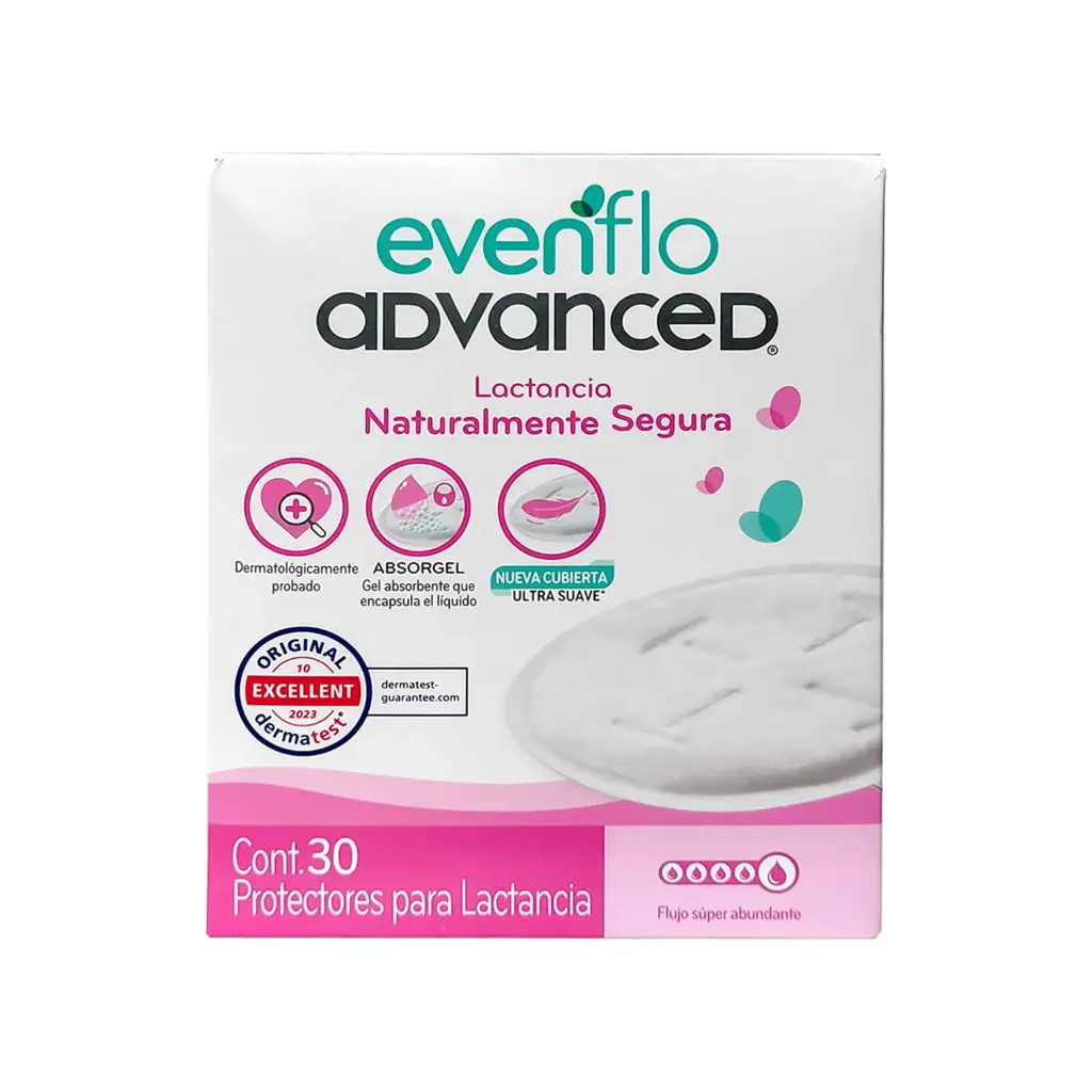 PROTECTORES DE LACTANCIA EVENFLO 30 Piezas