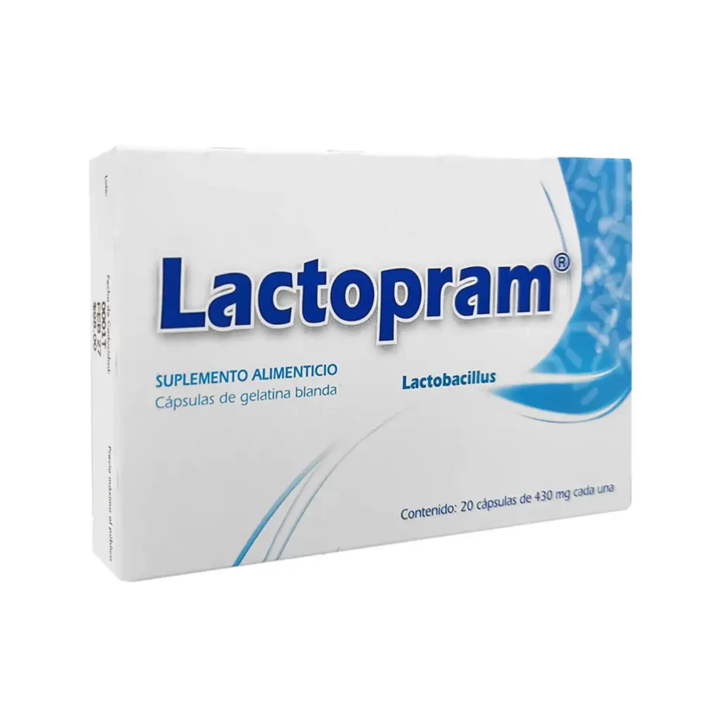 LACTOPRAM LACTOBACILLUS 430 mg 20 Cápsulas
