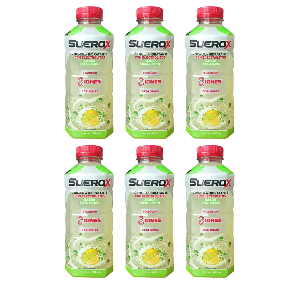 SUEROX LIMA-LIMON 630 ML - PACK 6 Piezas
