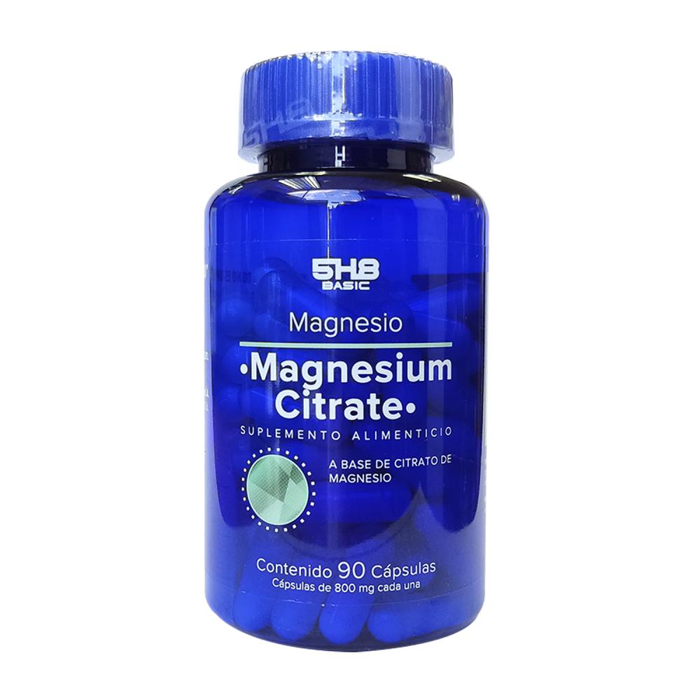5H8 CITRATO DE MAGNESIO SUPLEMENTO ALIMENTICIO 90 CAPSULAS