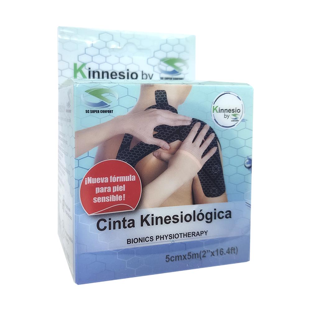 CINTA KINESIOLÓGICA COLOR NEGRO 5cm X 5m 1 Pieza