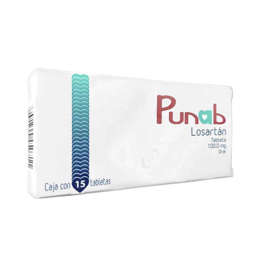 PUNAB LOSARTAN 100 MG 15 TABLETA(S)