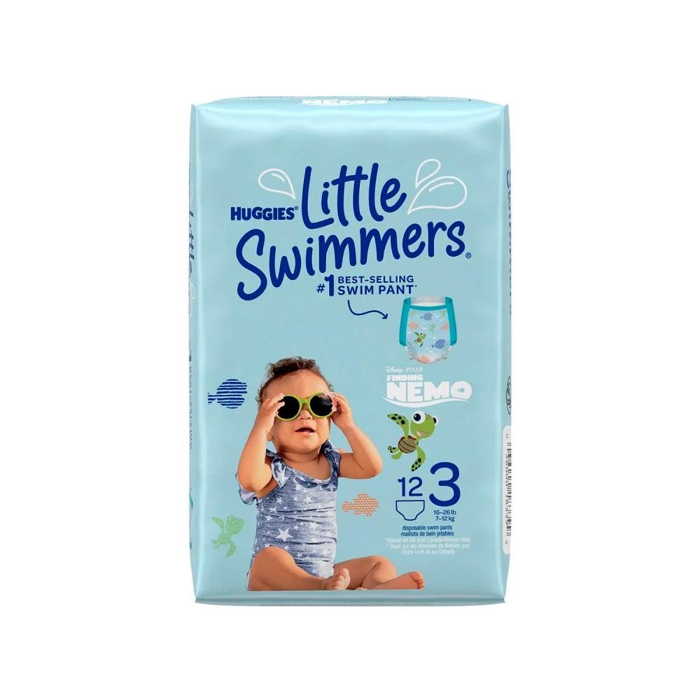 LITTLE SWIMMERS HUGGIES  CH BOLSA CON 3pz