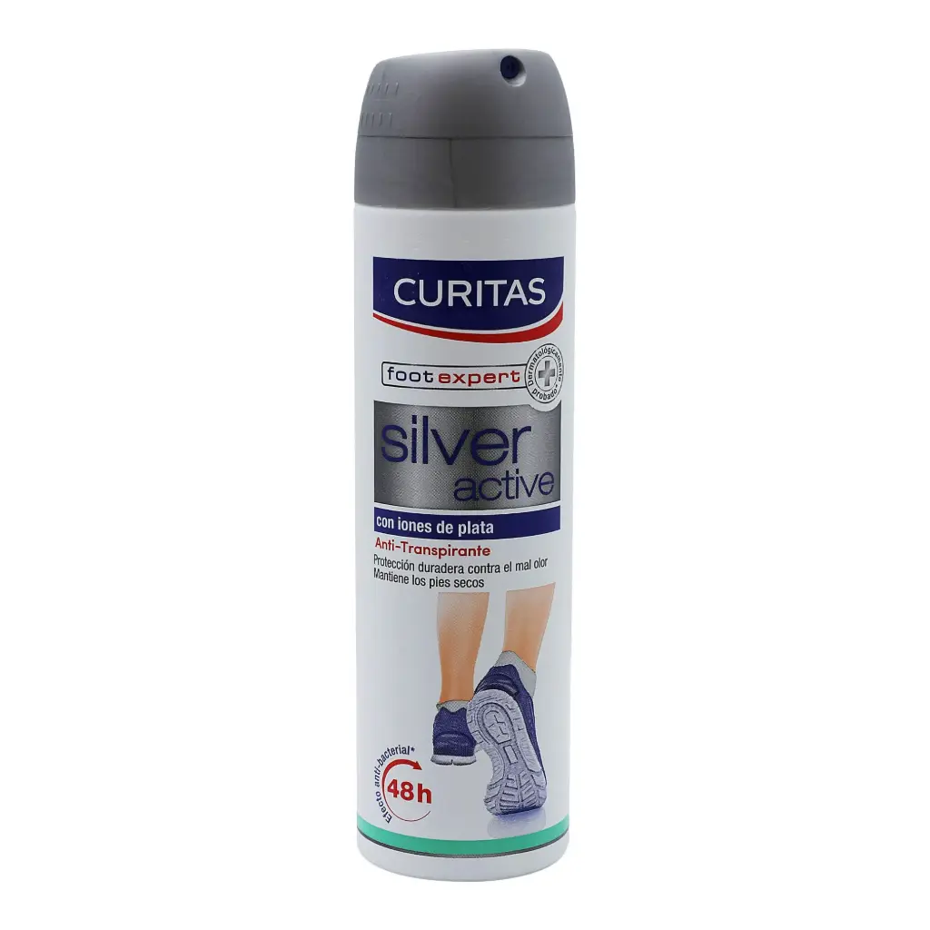 DESODORANTE PARA PIES CURITAS SILVER ACTIVE 150 mL