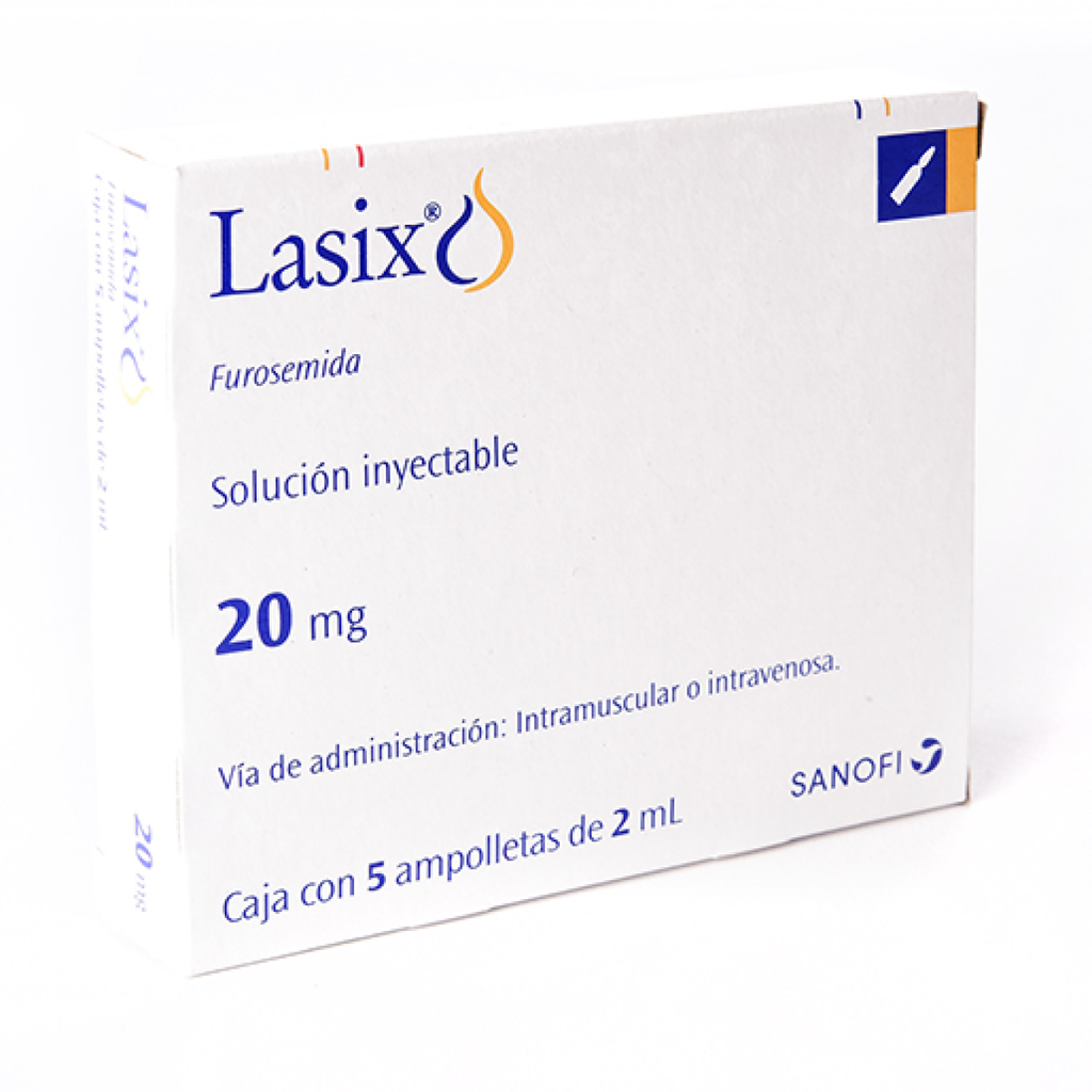 LASIX 20 mg 5 Ampolleta