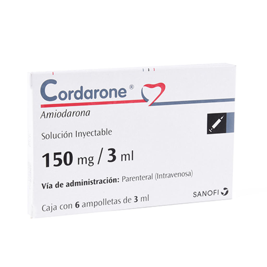 CORDARONE 150 mg/3 ml 6 Ampolleta