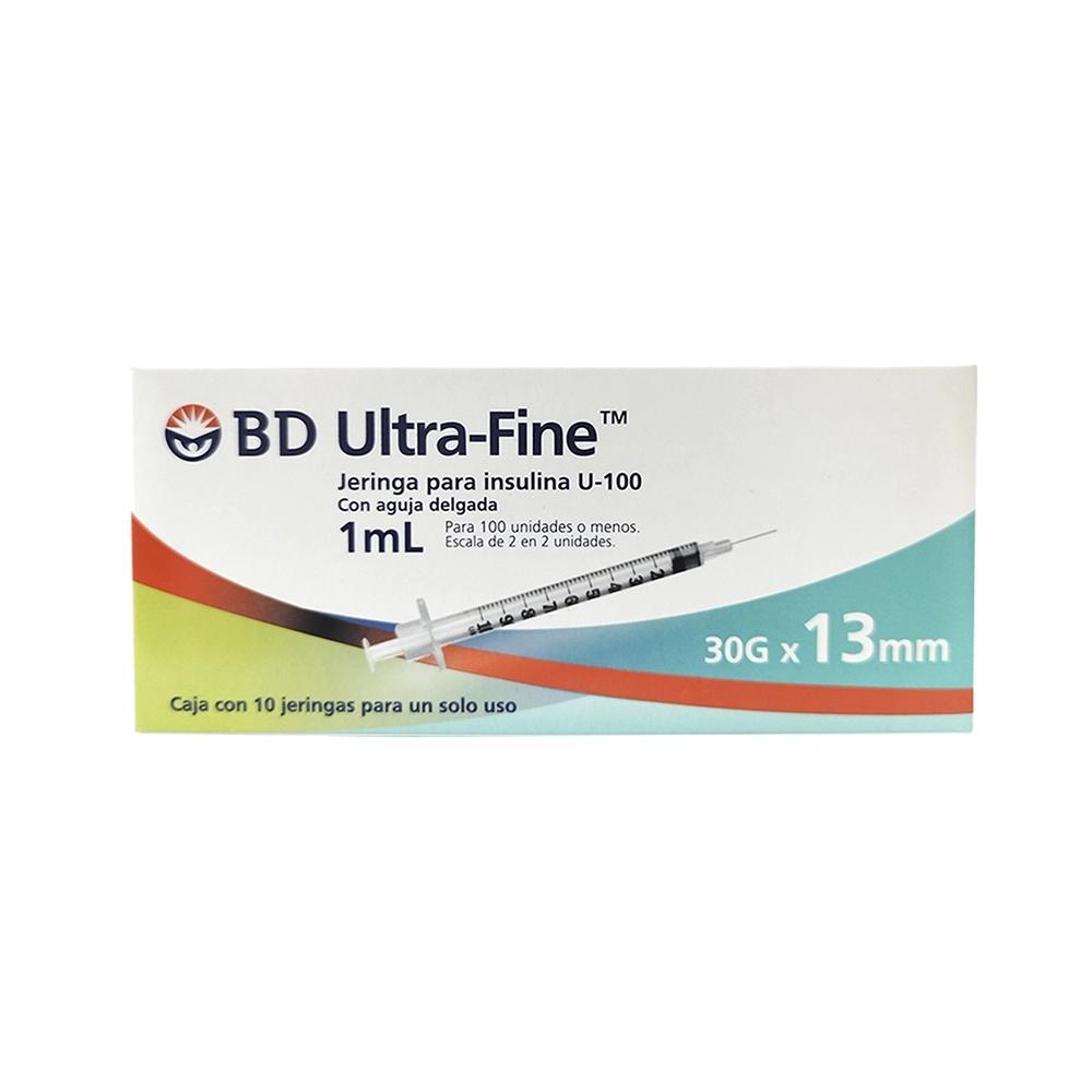 JERINGA DESECHABLE PARA INSULINA BD ULTRA FINE 1mL 30g X 13mm 10pz