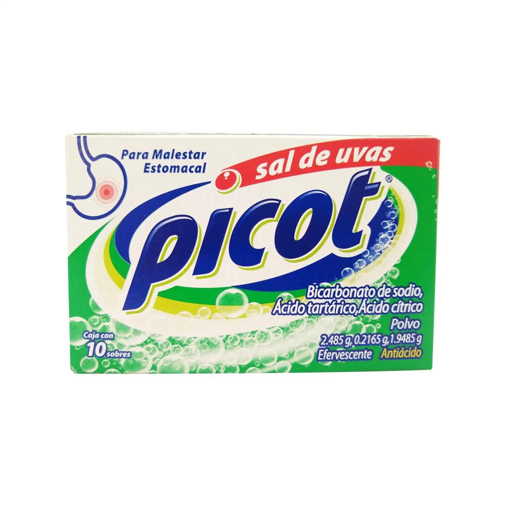 SAL DE UVAS PICOT POLVO EFERVESCENTE 2.485/0.2165/1.9485 g 10 Sobre(s)