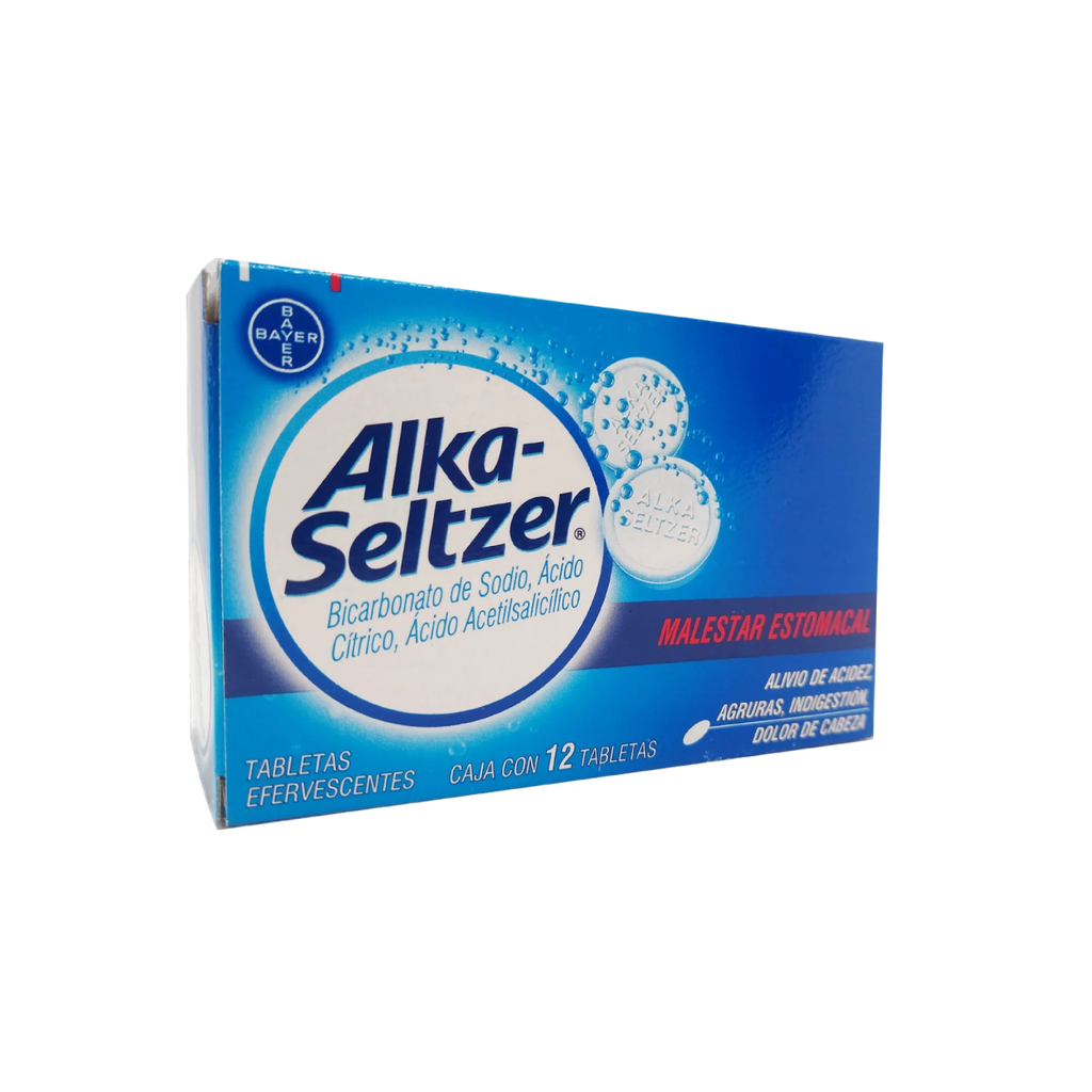 ALKA SELTZER 0.324/1/1.976 g 12 Tableta(s)