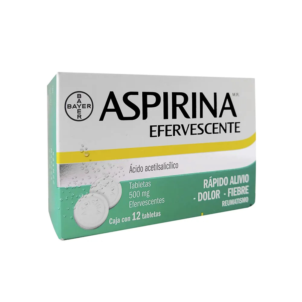 ASPIRINA EFERVESCENTE 500 mg 12 Tableta(s)