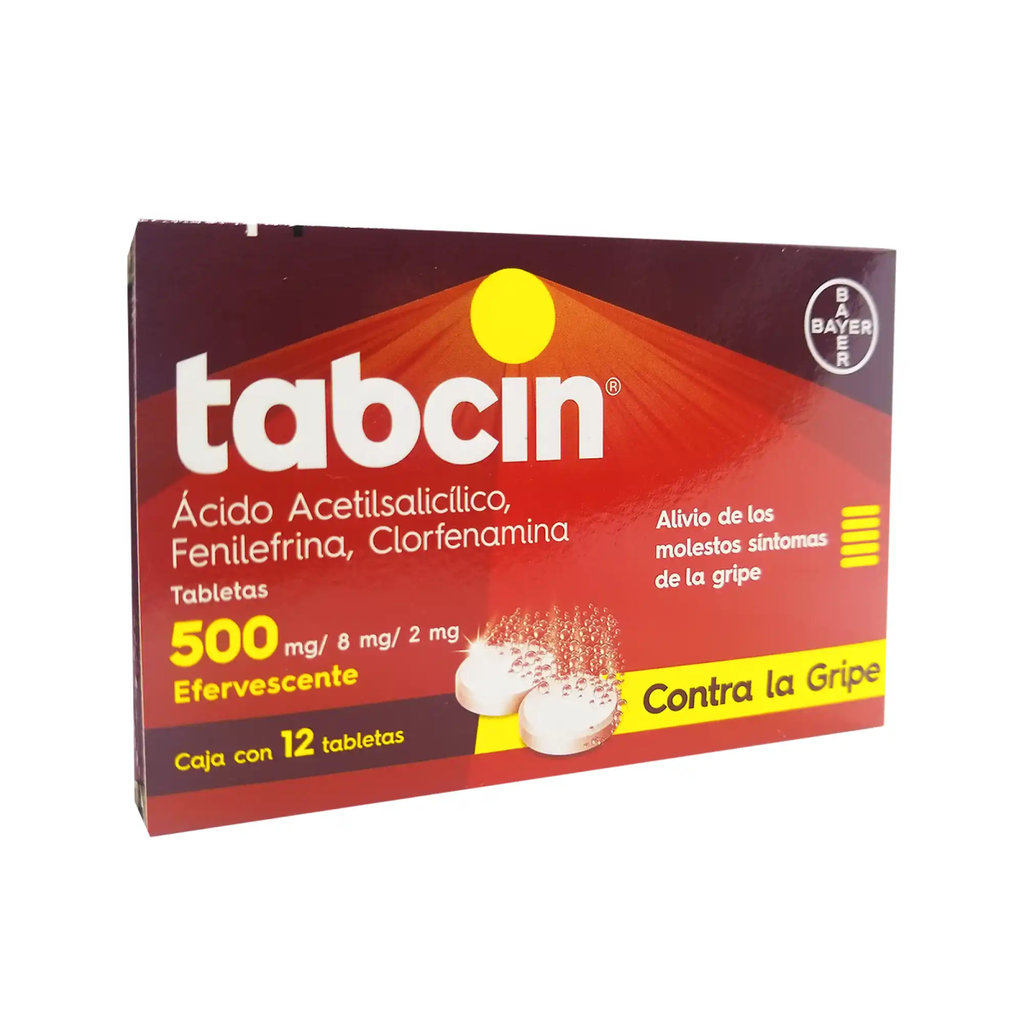 TABCIN EFERVESCENTE 500/8/2 mg 12 Tableta(s)