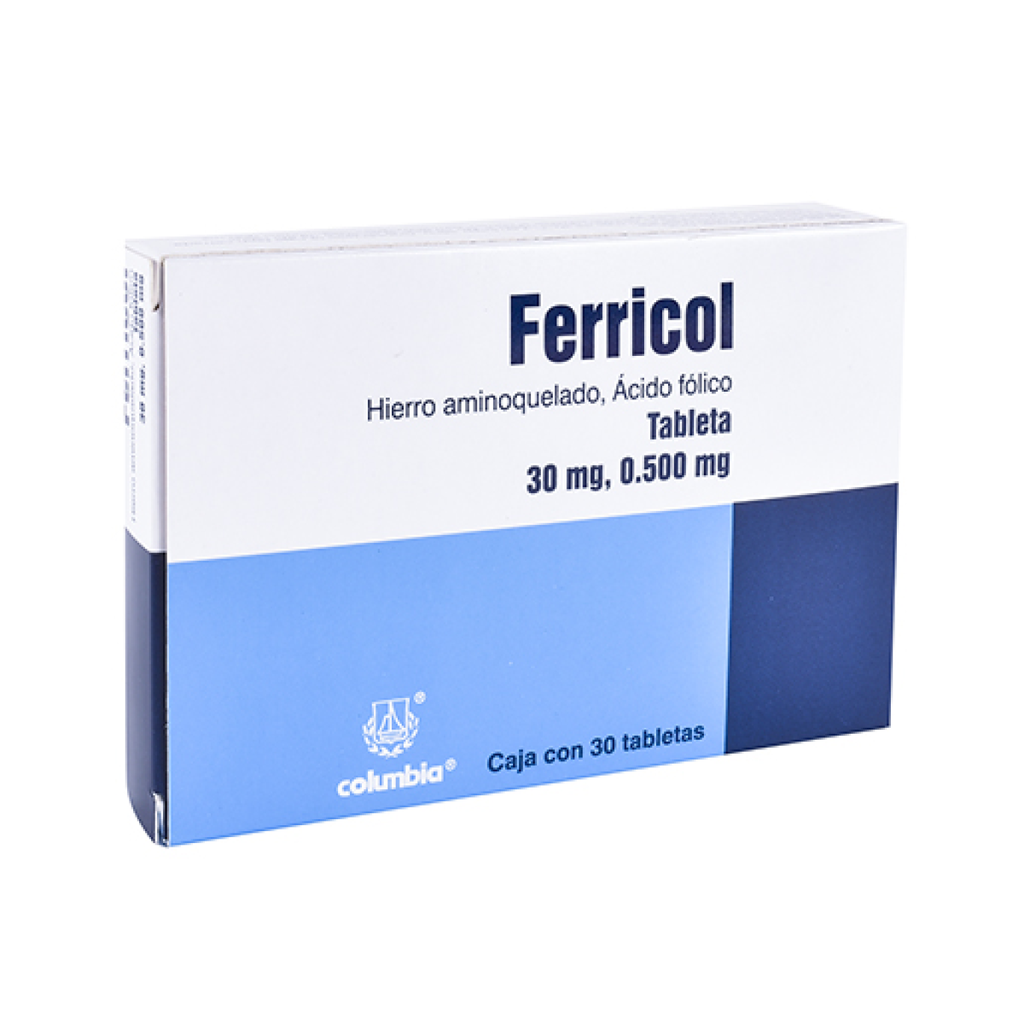 FERRICOL 500/30 mg 30 Tableta(s)