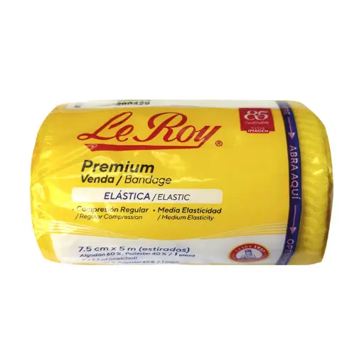 VENDA ELASTICA LE ROY 7.5cm X 5m 1 Venda