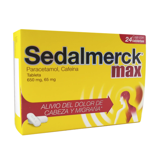 SEDALMERCK MAX 650/65 mg 24 Tableta(s)