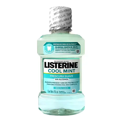 LISTERINE COOL MINT Sin Alcohol - 250 Mililitro
