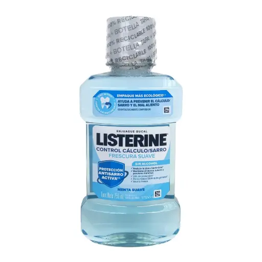 LISTERINE CONTROL SARRO Sin Alcohol - 250 Mililitro
