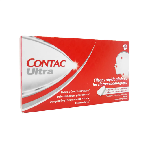 CONTAC-ULTRA NF 2/5/500 mg 12 Tableta(s)