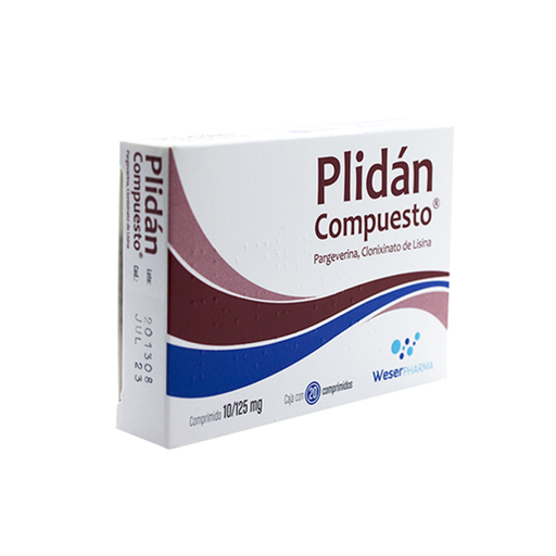 PLIDAN COMPUESTO 125/10 mg 20 Comprimido(s)