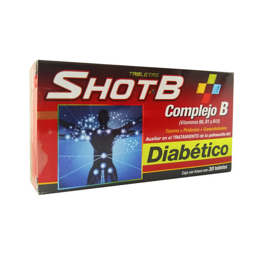 SHOT-B DIABETICO 100/5/0.05 mg 30 Tableta(s)