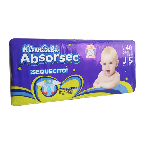 KleenBebé ABSORSEC ULTRA JBO JUMBO 40 Pañales
