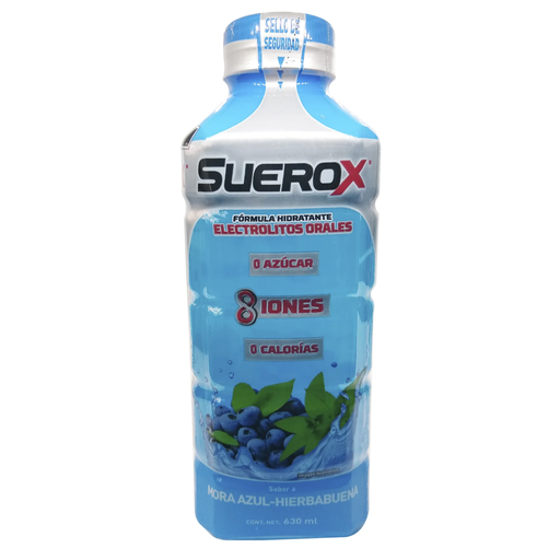 SUEROX MORA AZUL - HIERBABUENA - 630 ml
