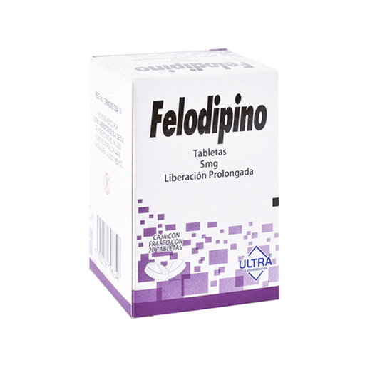 FELODIPINO 5 mg 20 Tableta(s)